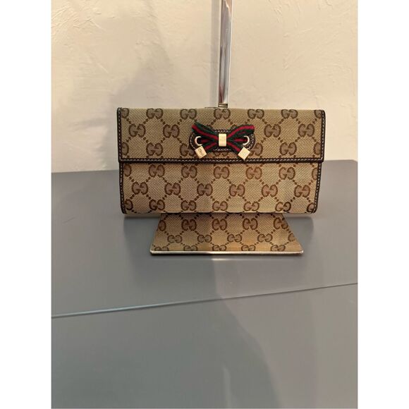 Gucci Monogram Princy Continental Wallets - Picture 1 of 8